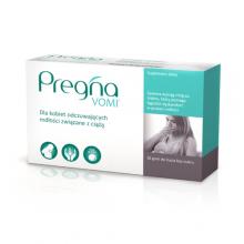 Zdjęcie produktu - Pregna VOMI guma do żucia dla kobiet w ciąży odczuwających mdłości, 16szt.
