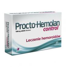 Zdjęcie produktu - Procto-Hemolan Control 1 g, 20 tabletek - leczenie hemoroid&oacute;w