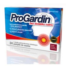 Zdjęcie produktu - ProGardin bez cukru, 24pastylki do ssania Polski Instytut Farmacji