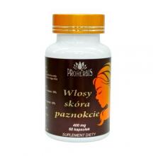 Zdjęcie produktu - PROHERBIS Włosy, sk&oacute;ra i paznokcie, 60kaps.