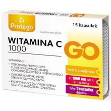 Zdjęcie produktu - WITAMINA C 1000 GO Protego, 15kaps.