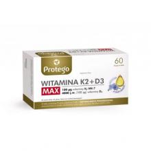 Zdjęcie produktu - Protego Witamina K2+D3 Max, 60 kapsułek