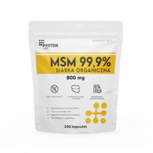 Zdjęcie produktu - Proton Labs MSM 99,9% Siarka organiczna 800 mg, 200 kaps.