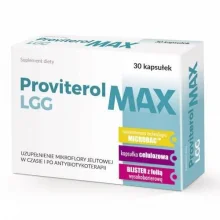 Zdjęcie produktu - Proviterol LGG MAX, 30 kapsułek KR&Oacute;TKA DATA 31.01.2027