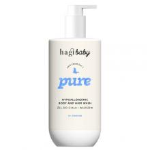Zdjęcie produktu - Hagi Baby Pure Hipoalergiczny Żel do mycia ciała i włos&oacute;w dla dzieci i niemowląt, 300 ml