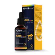 Zdjęcie produktu - PUREO HEALTH Witamina ADEK Junior w kroplach, 30ml