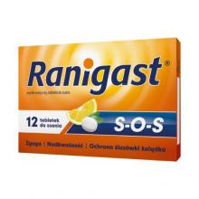 Zdjęcie produktu - Ranigast SOS do ssania, 12 tabl.
