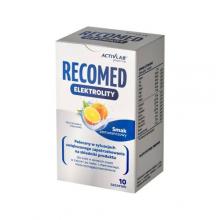 Zdjęcie produktu - RecoMed Elektrolity Pomarańcza, 10 sasz. x 14 g