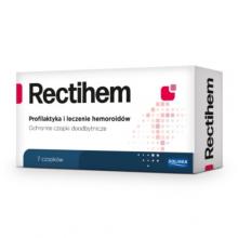 Zdjęcie produktu - Rectihem Ochronne czopki doodbytnicze, 7 czop. - profilaktyka i leczenie hemoroid&oacute;w