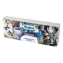Zdjęcie produktu - REGINA Chusteczki higieniczne Harmonia trzywarstwowe, 10 opakowań x 9 szt.