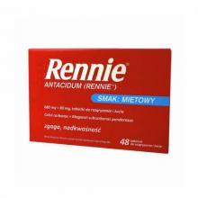 Zdjęcie produktu - Rennie Antacidum, 48 tabletek (INPHARM)