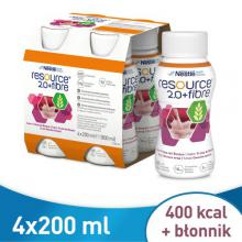 Zdjęcie produktu - RESOURCE 2.0 FIBRE smak owoce leśne - 4 x 200 ml 