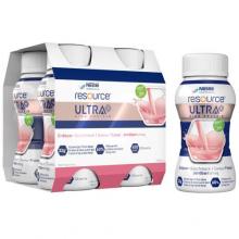 Zdjęcie produktu - Resource Ultra + smak truskawkowy, 4 x 200 ml