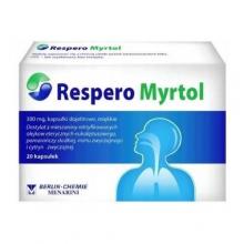 Zdjęcie produktu - RESPERO MYRTOL 300mg Lek oczyszczający zatoki - 20 kapsułek
