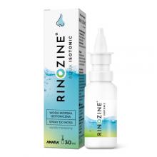 Zdjęcie produktu - Rinozine Aqua Isotonic Woda morska izotoniczna Spray do nosa, 30 ml