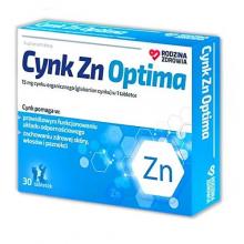 Zdjęcie produktu - Rodzina Zdrowia Cynk Zn Optima, 30 tabl.