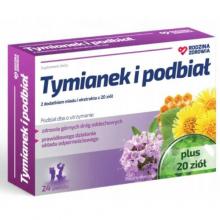 Zdjęcie produktu - Rodzina Zdrowia Tymianek i Podbiał, 24 past. do ssania