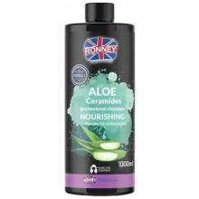 Zdjęcie produktu - RONNEY Aloe Ceramides Nawilżający szampon do włos&oacute;w matowych i suchych z aloesem i ceramidami, 1000ml