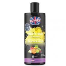 Zdjęcie produktu - RONNEY Multi Fruit Complex Regenerujący szampon do włos&oacute;w zniszczonych i suchych, 300ml