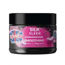 Zdjęcie produktu - RONNEY Silk Sleek Wygładzająca maska do włos&oacute;w cienkich i suchych z jedwabiem, 300ml