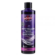 Zdjęcie produktu - RONNEY Silver Power Anti-Yellow Pigment Szampon do włos&oacute;w blond, rozjaśnionych i siwych, 300ml