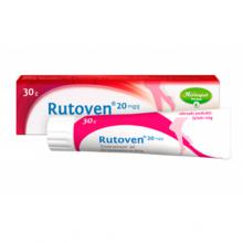 Zdjęcie produktu - Rutoven Żel, 30 g - lek na popękane naczynka z trokserutyną