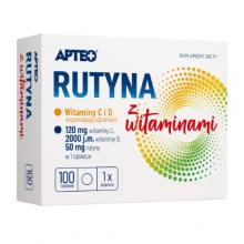 Zdjęcie produktu - APTEO Rutyna z witaminami, 100 tabletek