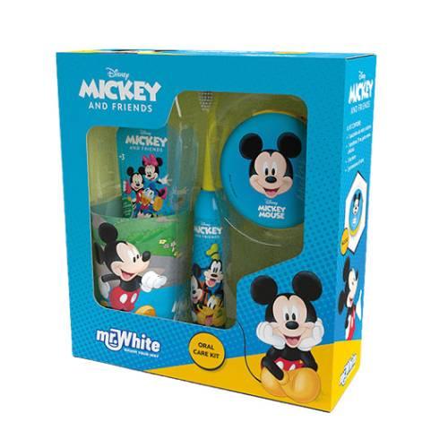 Miniaturka artykułu - Mr.White Zestaw do mycia zęb&oacute;w dla dzieci Mickey 