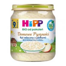 Zdjęcie produktu - HiPP BIO Domowe Pyszności Ryż mleczny z jabłkami po 9. miesiącu, 200 g