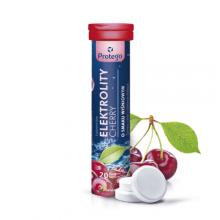 Zdjęcie produktu - Salvum Lab Protego Elektrolity Cherry, 20 tabletek musujących