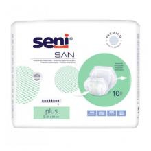 Zdjęcie produktu - SAN SENI PLUS Pieluchy anatomiczne, 10szt. USZKODZONA FOLIA