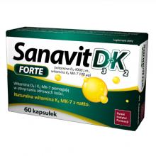 Zdjęcie produktu - Sanavit D3 + K2 Forte, 60 kaps. - suplement diety z witaminą D i K