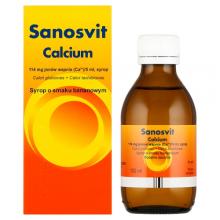 Zdjęcie produktu - SANOSVIT CALCIUM Lek w postaci syropu uzupełniający wapno, 150ml
