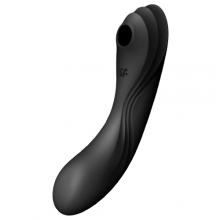 Satisfyer Curvy Trinity 4 Wibrator Stymulator łechtaczki z wibracjami czarny