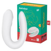 Satisfyer Double Joy Partner wibrator stymulujący dla obu partner&oacute;w sterowany aplikacją White