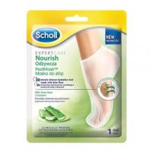 Zdjęcie produktu - Scholl Pedi Mask Odżywcza maska do st&oacute;p z aloesem, 1 para