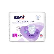 Zdjęcie produktu - SENI ACTIVE PLUS L, 10szt. - Elastyczne majtki chłonne