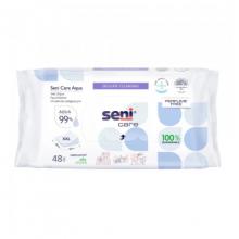 Zdjęcie produktu - SENI CARE Aqua Biodegradowalne chusteczki nawilżane 20x30cm, 48szt.