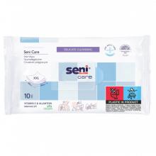 Zdjęcie produktu - SENI CARE Chusteczki pielęgnacyjne 20x30cm XXL, 10 szt.