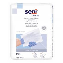 Zdjęcie produktu - SENI CARE Jednorazowe myjki higieniczne, 50szt.