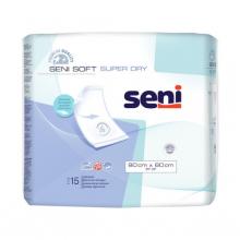 Zdjęcie produktu - SENI SOFT PODKŁADY SUPER DRY 60 x 90cm, 15szt. - Podkłady higieniczne 