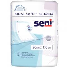Zdjęcie produktu - SENI Soft Super Podkłady higieniczne 90cm x 170cm, 5szt.