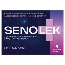 Zdjęcie produktu - Senolek 50 mg Lek na bezsenność, 8 kapsułek