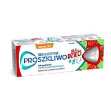 Zdjęcie produktu - Sensodyne Proszkliwo Pasta do zęb&oacute;w z fluorem dla dzieci truskawkowa, 50 ml