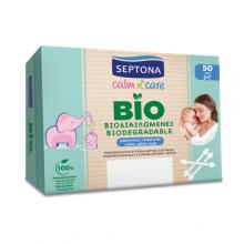 Zdjęcie produktu - SEPTONA Bio Biodegradowalne patyczki higieniczne dla dzieci, 50szt.