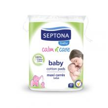 Zdjęcie produktu - SEPTONA Baby Płatki bawełniane dla dzieci, 50szt.