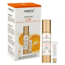Zdjęcie produktu - SESDERMA C-VIT Zestaw Krem-żel do twarzy, 50ml + Krem pod oczy, 15ml