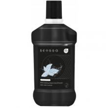 Zdjęcie produktu - SEYSSO Carbon Black Odświeżający płyn do płukania jamy ustnej z węglem aktywnym, 500ml