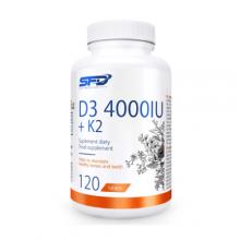 Zdjęcie produktu - SFD Witamina D3 4000IU + Witamina K2, 120 tabl.