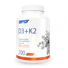 Zdjęcie produktu - SFD D3 + K2, 200 tabletek